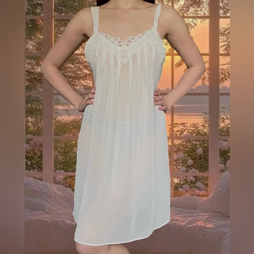 Linea Donatella ivory slip dress